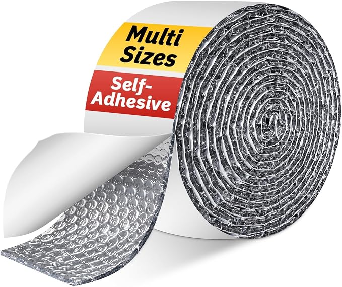 Double Bubble Reflective Foil Insulation Tape, Self-Adhesive Ac Pipe Insulation by DEMEDO