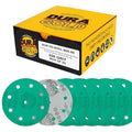 Dura-Gold Premium 600 Grit 5" Green Film Sanding Discs, 9-Hole Pattern by Dura-Gold