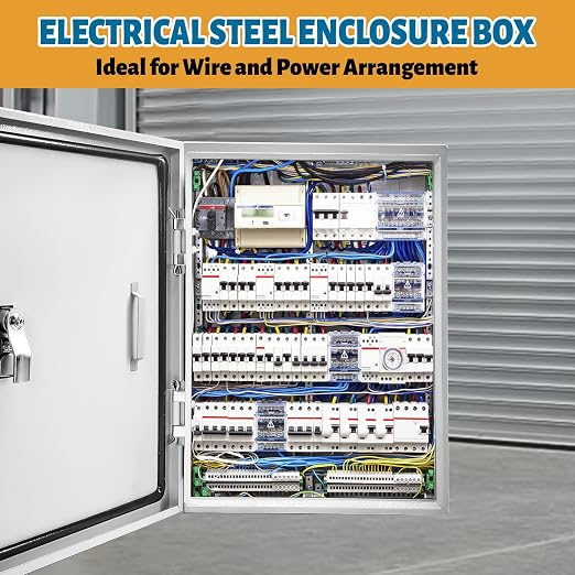 Electrical Junction Box 24x16x12, NEMA 4X IP66 Steel Enclosure Box | 1.5mm steel - Image 2