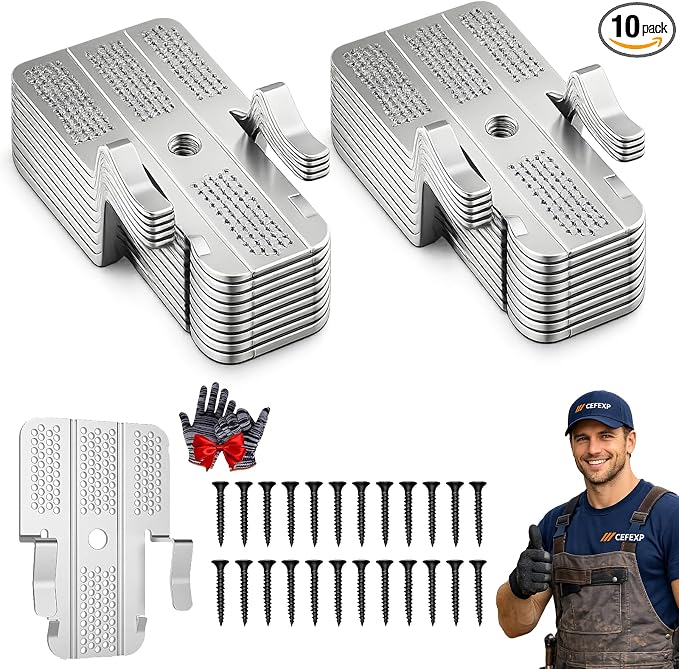 Drywall Repair Clips Kit, 1/2 Inch Sheetrock Stainless Steel Wall Patch Clips by Unknown