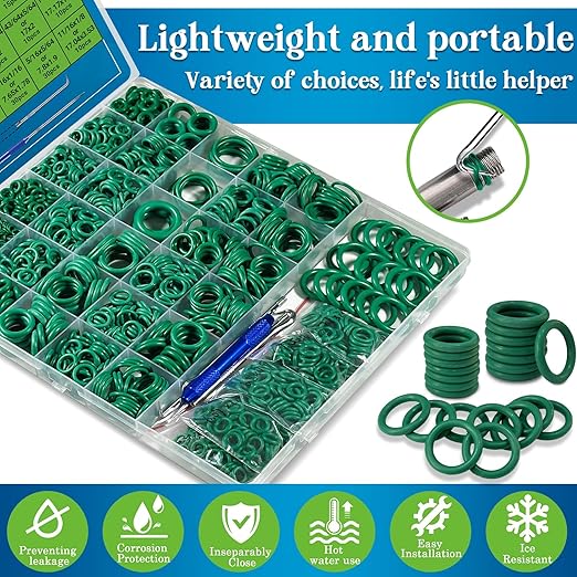ZDBB 595 Pcs Automotive AC O Rings Kit, SAE and Metric Air Conditioning Orings - Image 3
