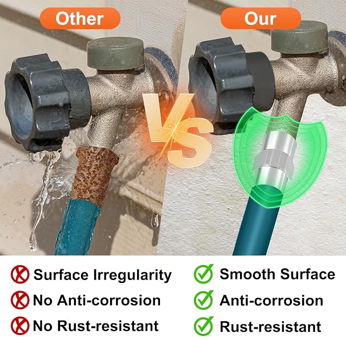 2 Pack 304 Stainless Steel FeMale to Male Adapters, 3/4" FeMale NPT x 3/8" Male - Image 6