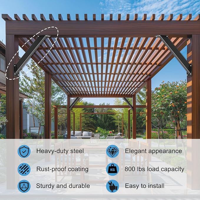 45 Degree Angle Support Bracket, Pergola Bracket - Image 2