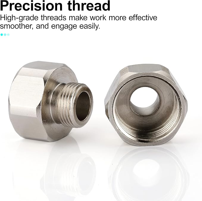 G 1/2 Female to 3/8 Male COMP Reducer Adapter, Brass Pipe Fittings Water Hose - Image 8