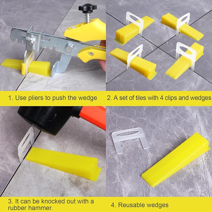 DGSL 400PCS Tile Leveling System Tile Wedges - Image 5