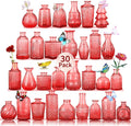 Glass Bud Vases Set of 30 pcs for Wedding, Home Decor, and Events, Mini Vases by earthgadgets
