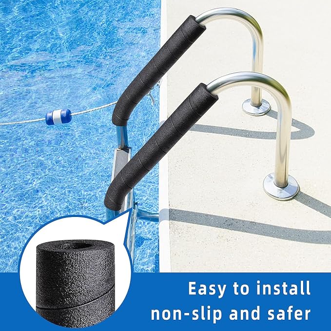 4 Pack Pipe Insulation Foam Tube, 15.7" Black Pool Noodles Foam | Multi-Purpose - Image 4
