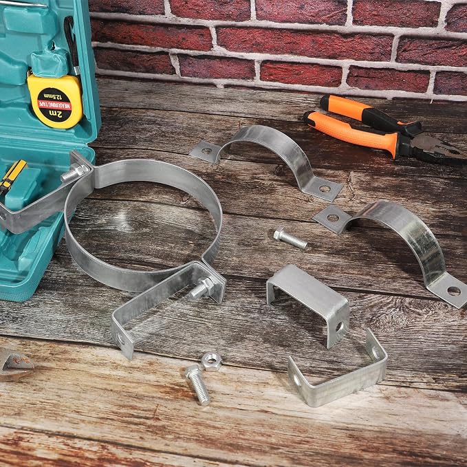2 Pcs 4 Inch B Vent Wall Strap, Round Gas Vent Pipe Strap, B Vent Wall Bracket - Image 7