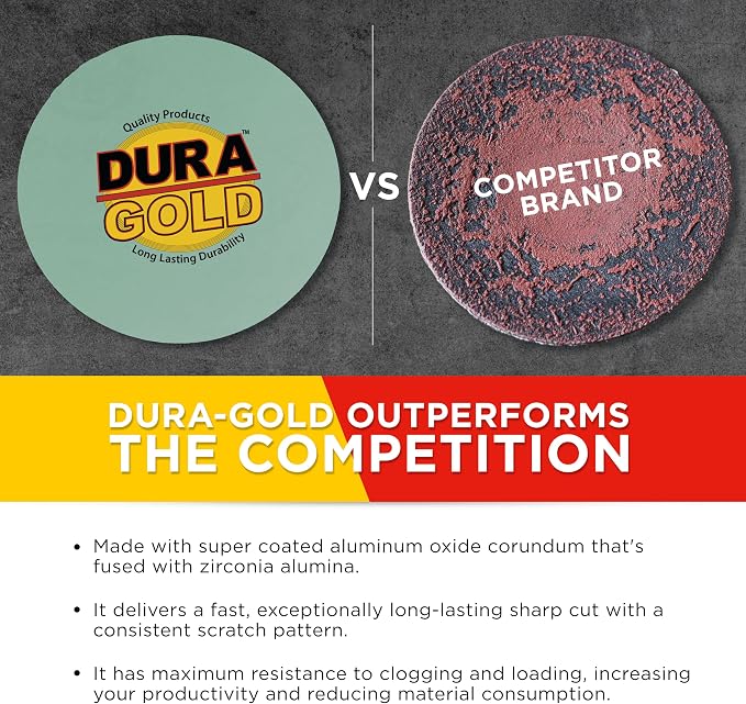 Dura-Gold Premium 800, 3000 Grit 6" Green Film PSA Sanding Discs, 5 Each - Image 4