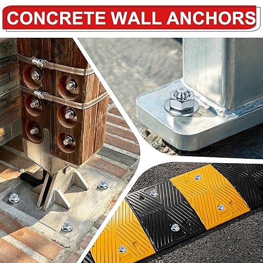1/2 x 3-3/4 in Wedge Anchors 24 pcs Galvanized Concrete Anchors | Concrete - Image 6