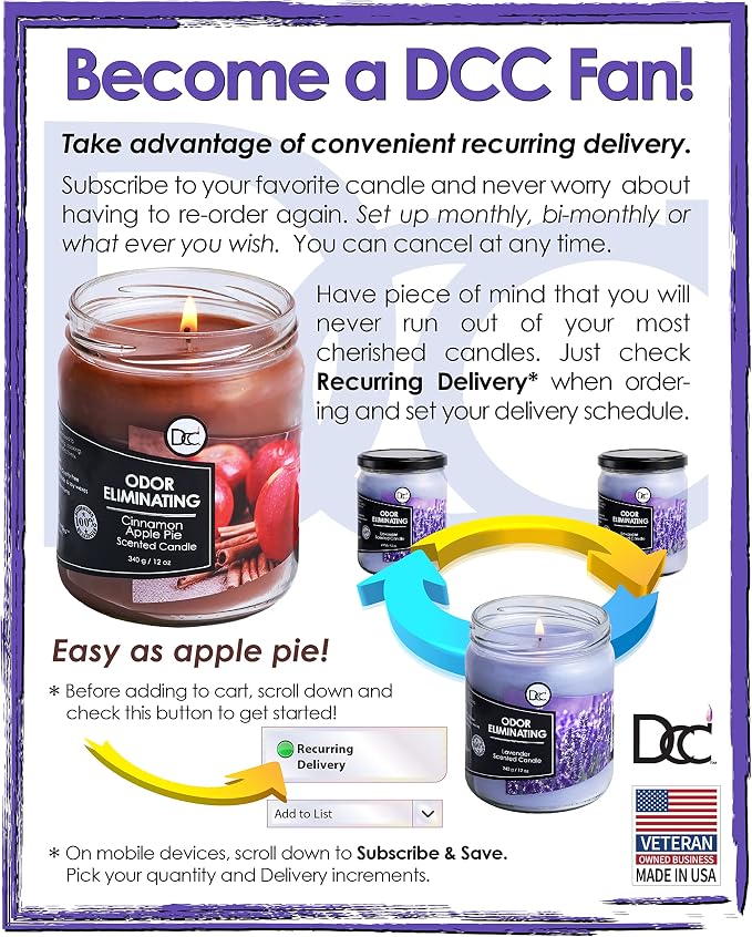 McIntosh Apple 2 Pack Odor Eliminating Highly Fragranced Candle - Image 4