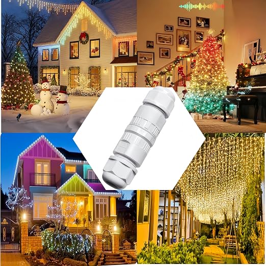 Waterproof 3PIN Wire Connector for Permanent Outdoor Lights, String Light - Image 5