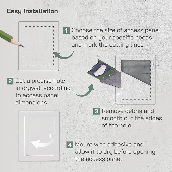 Vent Systems Access Panel for Drywall 6 x 8 Inch - Image 4
