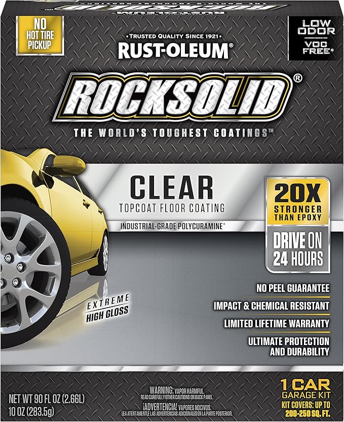 Rust-Oleum RockSolid Polycuramine High Gloss Clear Top Coat | Chemical Resistant by Rust-Oleum