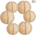 6 Pcs Print Burlap Paper Lanterns Classroom Decor, 8/10 Inch | Boho Hanging by Hortsun