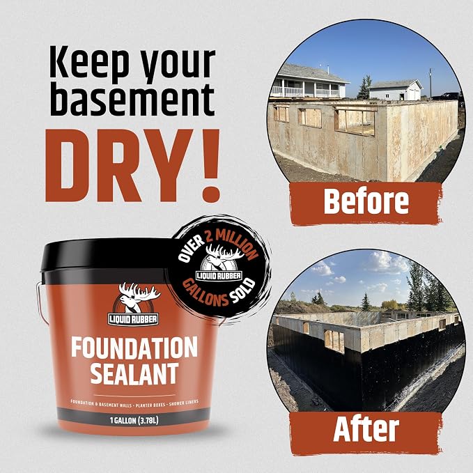 Liquid Rubber Interior Basement & Foundation Kit - 5g Foundation Sealant - Image 3