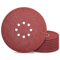 Awutzut 9 inch Sanding Discs 40 Grit 8 Holes Hook and Loop Sandpaper by Awutzut