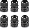 QILIPSU 6pcs 3/4" NPT Cable Gland Waterproof IP68 Nylon Cable Pass Through Cord by QILIPSU