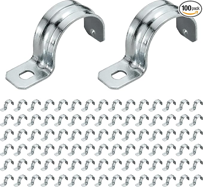 Heavy Duty Pipe Strap Zinc-Plated Steel EMT Conduit Clamps by OhLectric