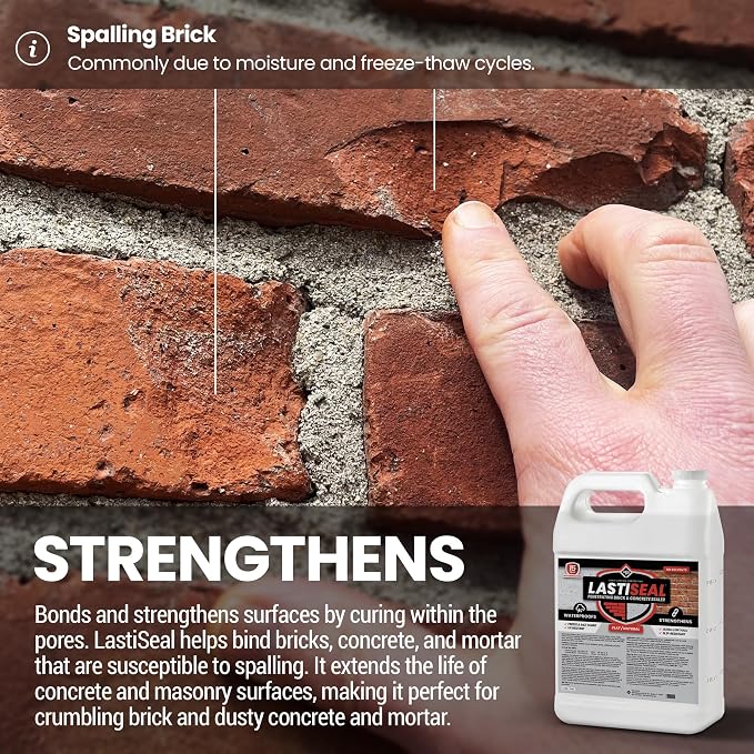 LastiSeal Brick & Concrete Sealer – Deep Seals and Strengthens Brick, Pavers & - Image 4