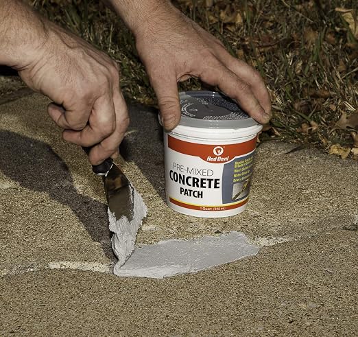 Red Devil 0644 Pre-Mixed Concrete Patch, 1 Quart, 6 Pack, Made in USA - Image 4