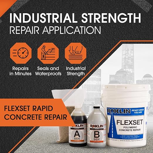Roklin Systems Inc. FlexSet Rapid Concrete Repair - Image 2