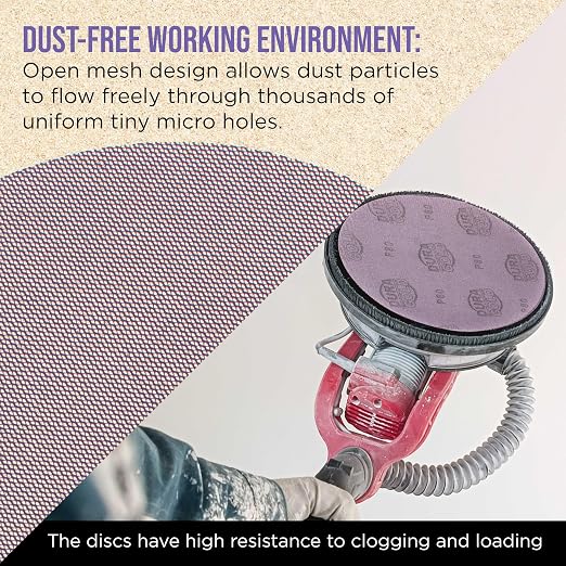 Dura-Gold Premium 120 Grit 9" Purple Ceramic Mesh Sanding Discs, Box of 10 - Image 5
