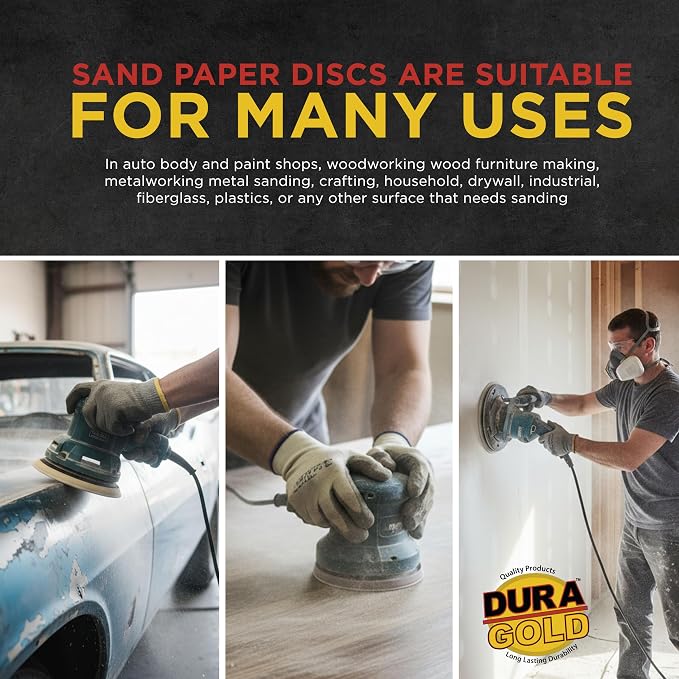 Dura-Gold Premium 800, 3000 Grit 6" Green Film PSA Sanding Discs, 5 Each - Image 6