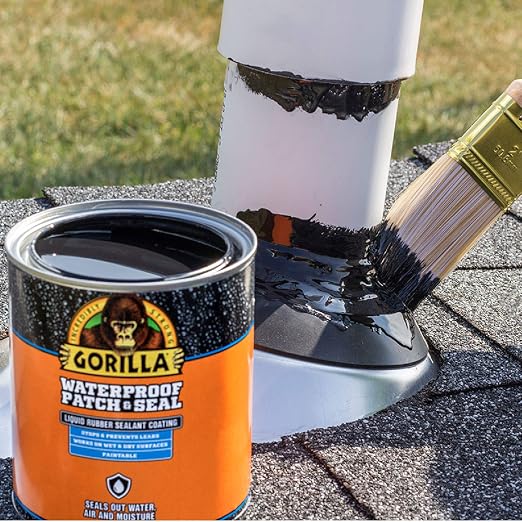 Gorilla Patch & Seal Liquid Rubber Waterproof Sealant, 32 oz | Seals Out Water - Image 3