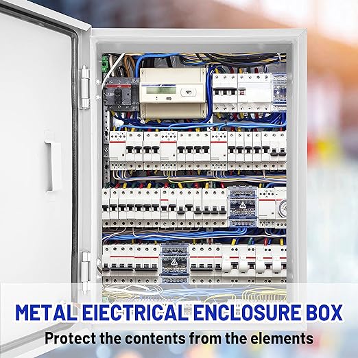 Electrical Junction Box 20x16x8, NEMA 4X IP66 Steel Enclosure Box | 1.5mm steel - Image 2