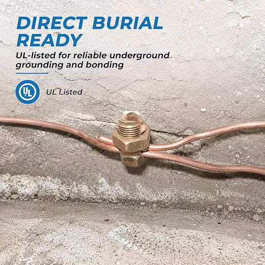 OHLECTRIC Size #3 Copper Split-Bolt Connector 3 AWG Heavy-Duty Electrical Wire - Image 6
