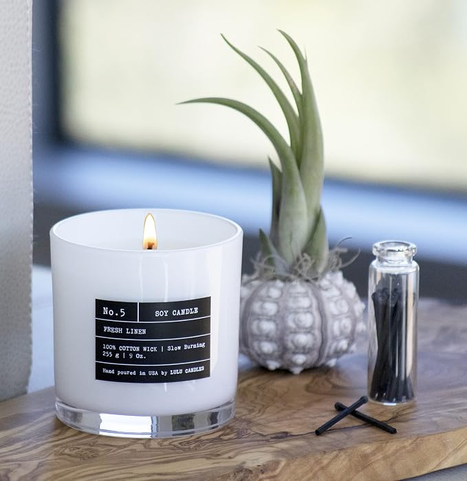Lulu Candles | Wild Lemongrass | Luxury Scented Soy Jar Candle | Hand Poured in - Image 3