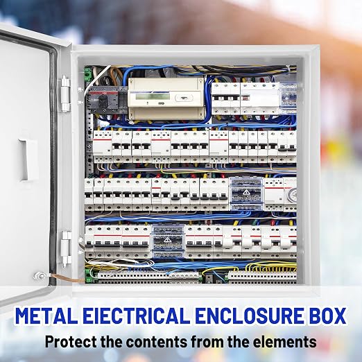 Electrical Junction Box 24x24x8, NEMA 4X IP66 Steel Enclosure Box | 1.5mm steel - Image 2