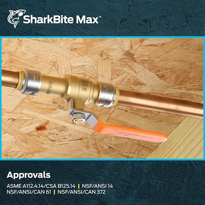 SharkBite Max 3/4 Inch Ball Valve - Image 6
