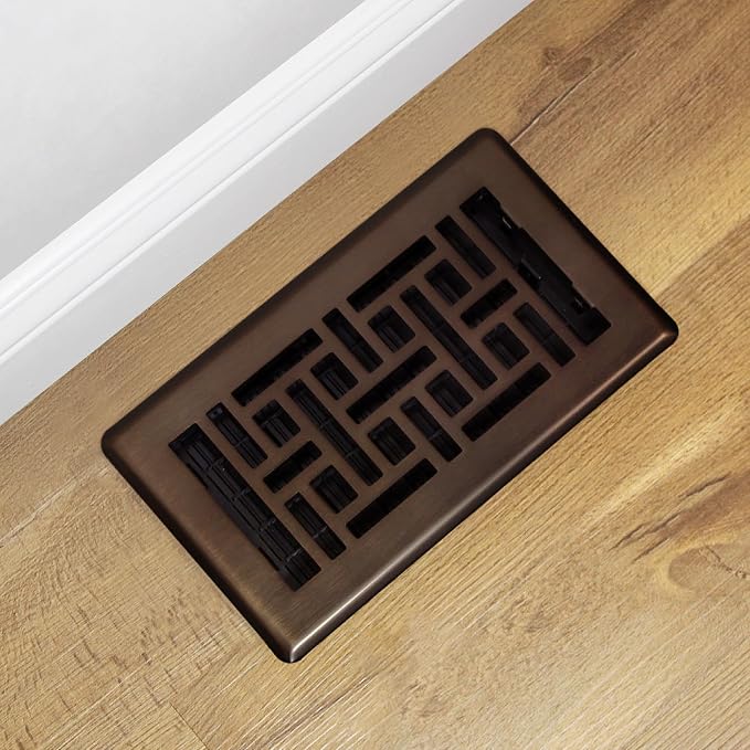 Decor Grates AJH408-RB Oriental Floor Register, 4x8 Inches, Rubbed Bronze Finish - Image 10