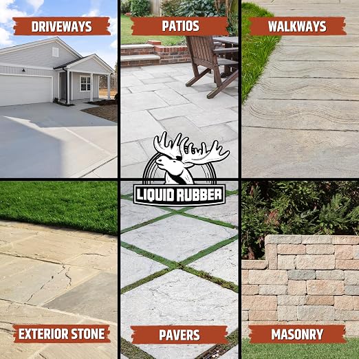 Liquid Rubber Concrete & Stone Sealer, Waterproof, 1 Gallon | Natural Look - Image 5